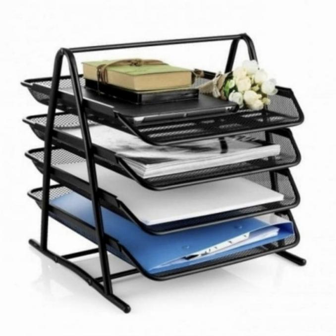 

TRAY BESI 4 SUSUN letter document RAK surat