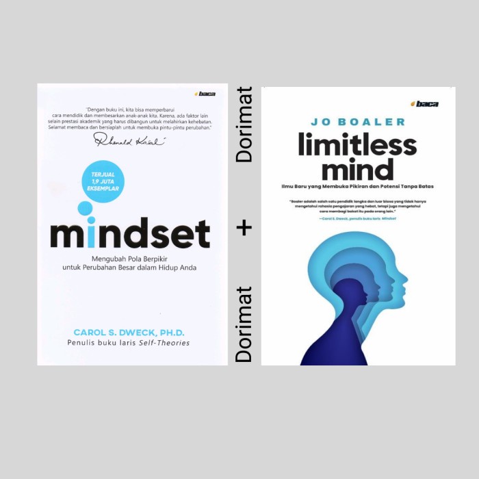 Must Have (Paket Buku) Limitless Mind Jo Boaler Dan Mindset Carol S. Dweck Ph.D. Termurah