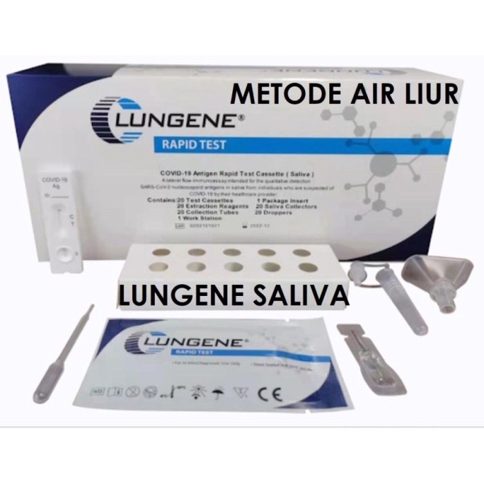 Alat Swab Tes Antigen Air Liur Lungene / Clungene