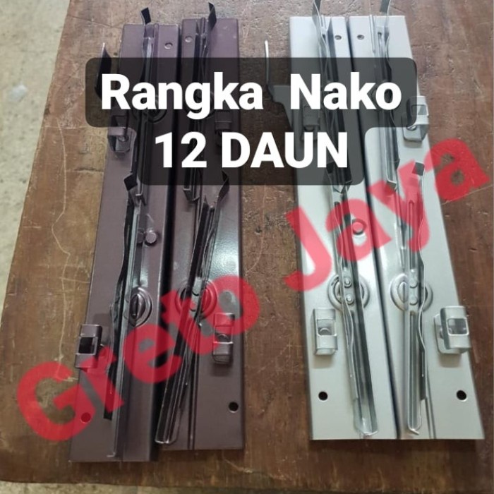 ( 12 Daun ) Bingkai Nako Jendela Kisi Besi Rangka Kaca Teralis Tralis