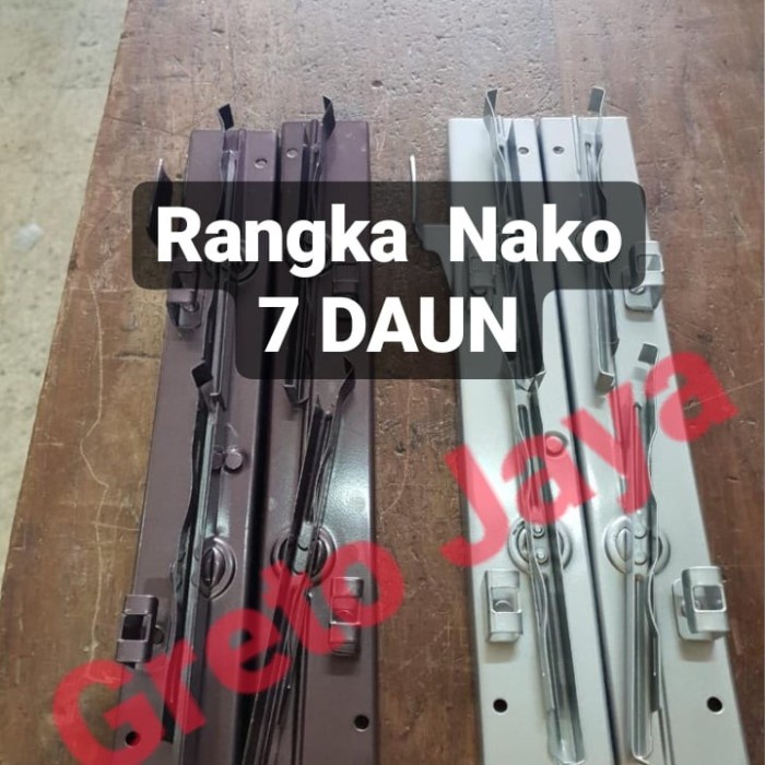 ( 7 Daun ) Bingkai Nako Jendela Kisi Besi Rangka Kaca Teralis Tralis