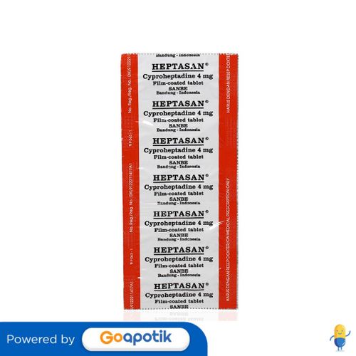 HEPTASAN 4 MG STRIP 10 TABLET