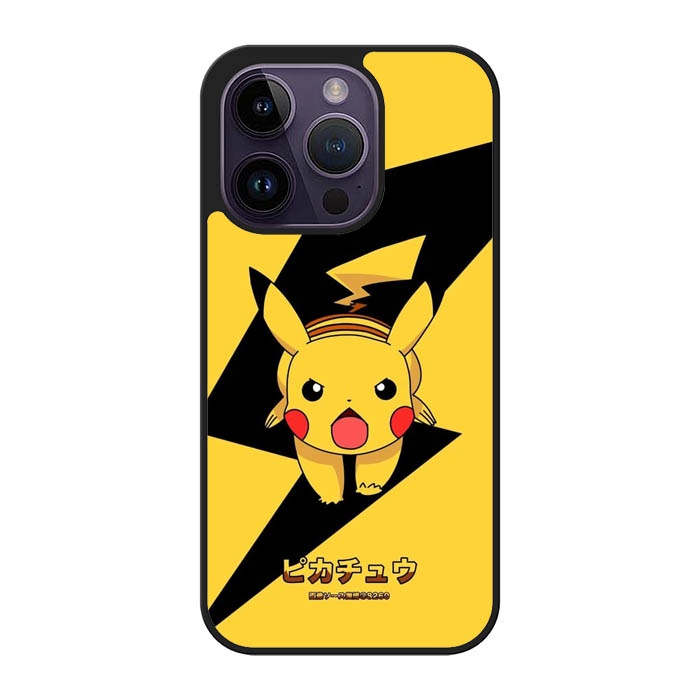 Casing iPhone 14 13 12 11 XR XS X 7 6 5 SE Pro Max Mini Plus Pokemon Pikachu AE0751 Case Custom V3