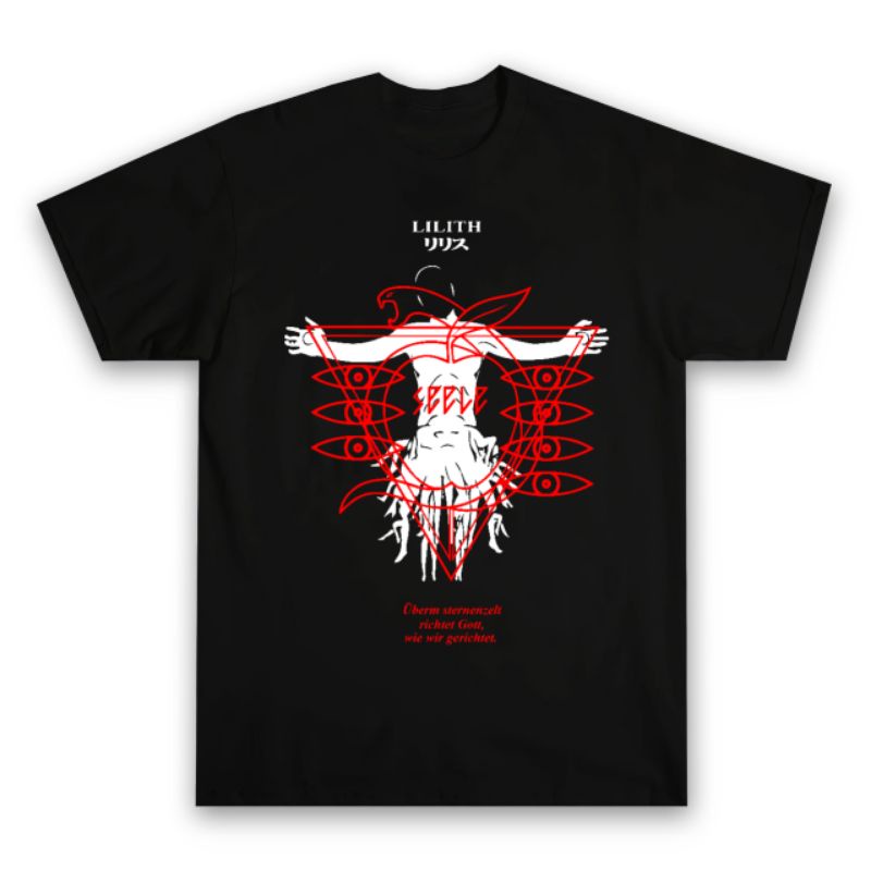AFTEREIGHT.ID - KAOS ANIME NEON GENESIS EVANGELION - LILITH THE SECOND ANGEL AND SEELE | AESTHETIC T