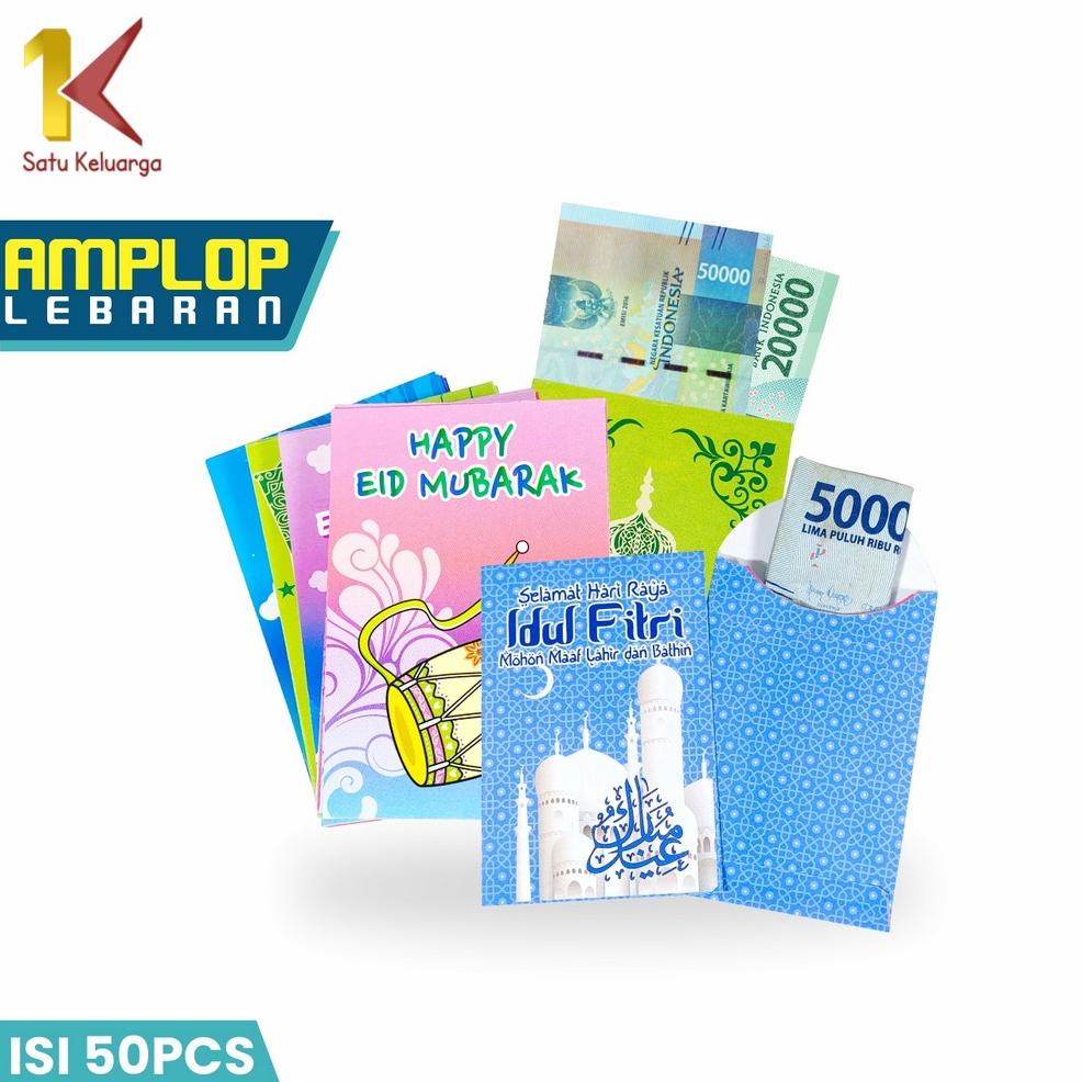 

Satu Keluarga Amplop Lebaran Isi 50PCS Motif Karakter C823 Amplop THR Dompet Uang Hari Raya Idul Fitri / Angpao Kartun Lucu Ampau Eid Mubarak Set