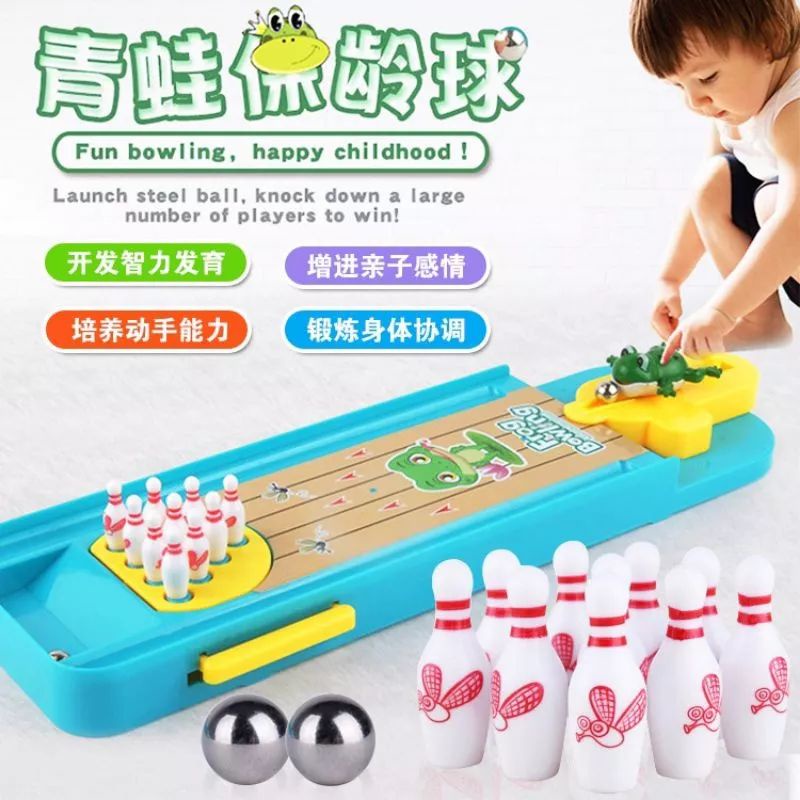 JOFESTORE88 X FerenHongXia MAINAN ANAK FROG BOWLING BOARD NO 1788A