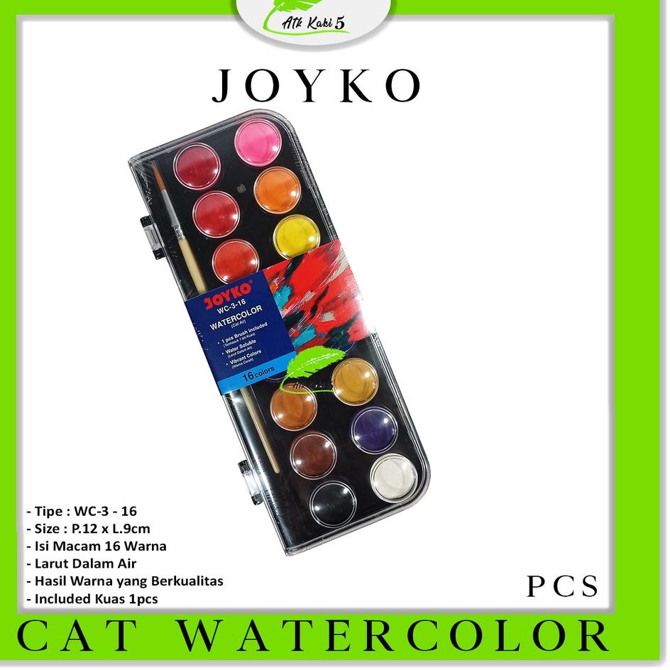 

Spesial Lebaran JOYKO - Watercolor Set Cat Air WC-3 Isi 16 Warna - SET 911♔