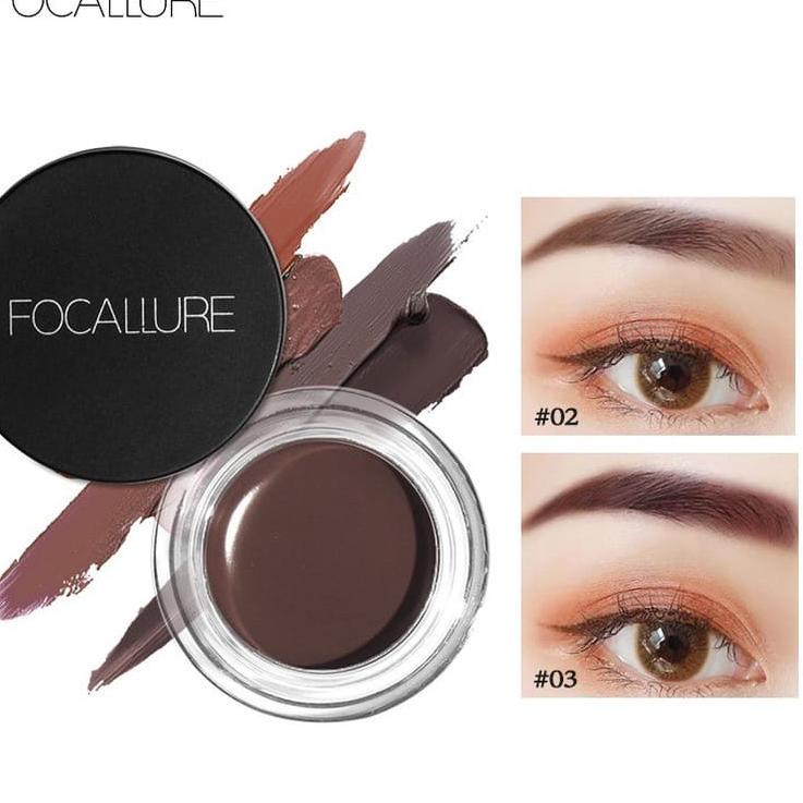 Spesial Murah FOCALLURE Eyebrow Cream Gel Waterproof / Cream Alis BPOM 573➫