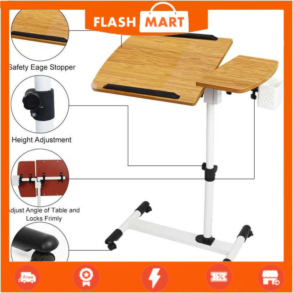 FLASHMART Meja Laptop Lipat Rotate Standing Desk Telescopic Bed - C02Y