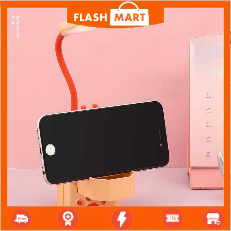 FLASHMART Lampu Meja Belajar USB Desk Lamp Desain Unik 0.6W Warm White - YC5806