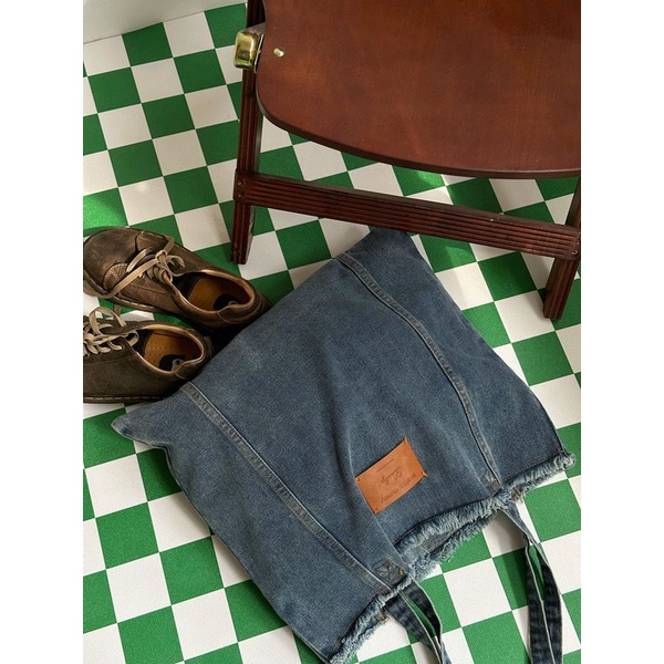 ❍Sera  Versi Korea Musim Semi dan Musim Panas All-Match Kapasitas Besar Denim Tas Bahu Wanita Komuter Tas Siswa Jepang tas Kelas Tas Retro