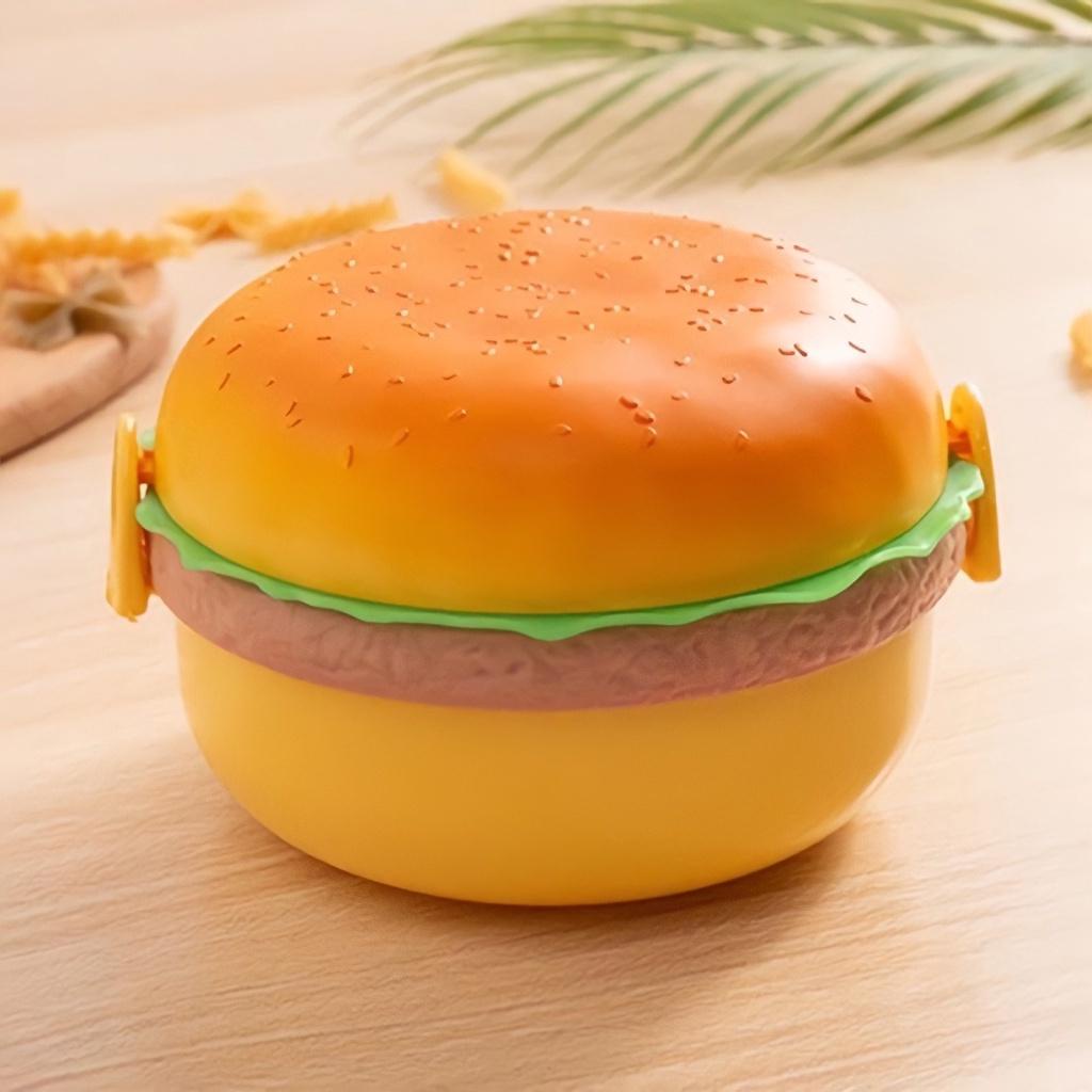 Tempat Bekal Kotak Makanan Hamburger