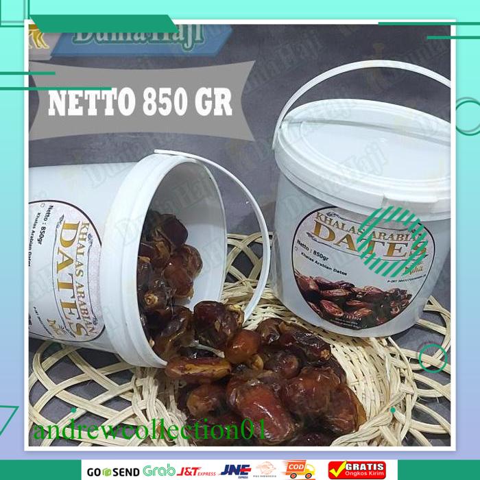 

KURMA ARABIAN DATES 850GR KEMASAN EMBER BUKAN KURMA AL-QOSSIM AL QASIM BEST QUALITY