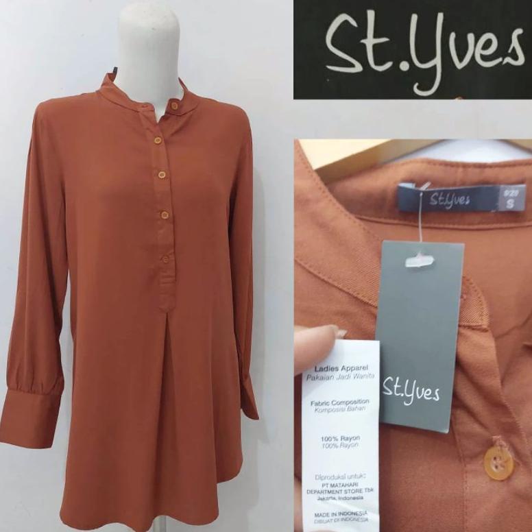 [COD]BLOUSE / TUNIK  KEMEJA ATASAN WANITA ST.YVES LENGAN PANJANG ORIGINAL