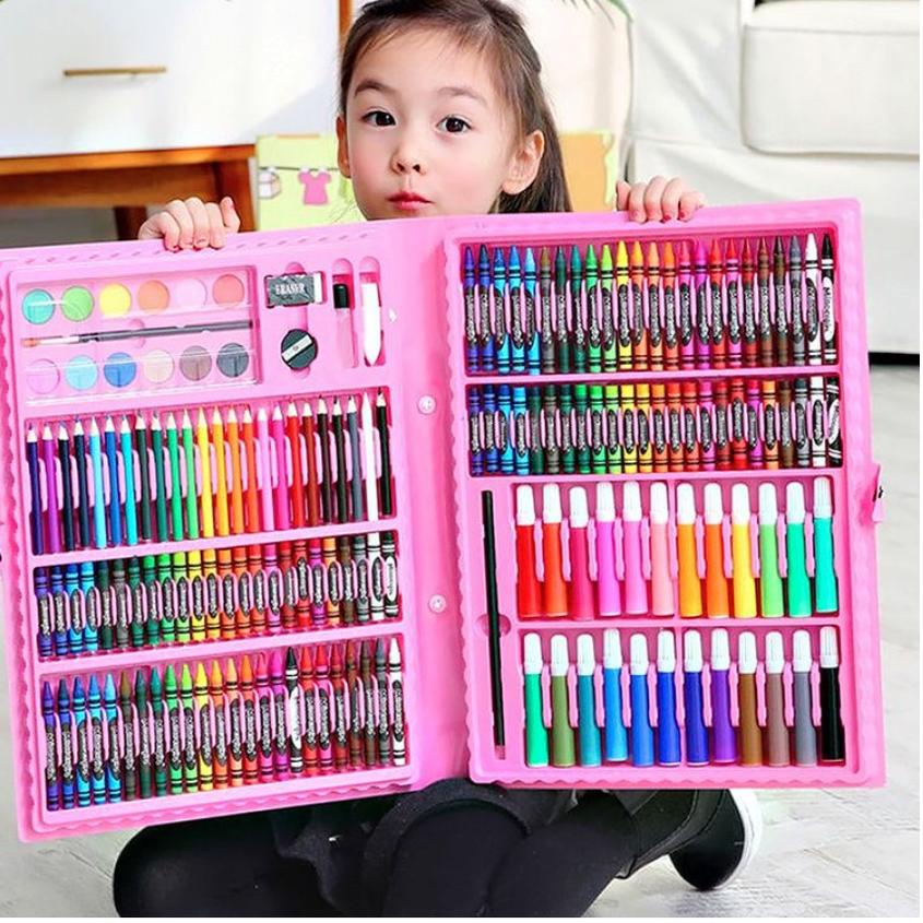 

Hadir Terbatas Stationary Set isi 86 Pensil Crayon Warna Cat Air / Perlengkapan Sekolah Menggambar Anak / Alat Warna