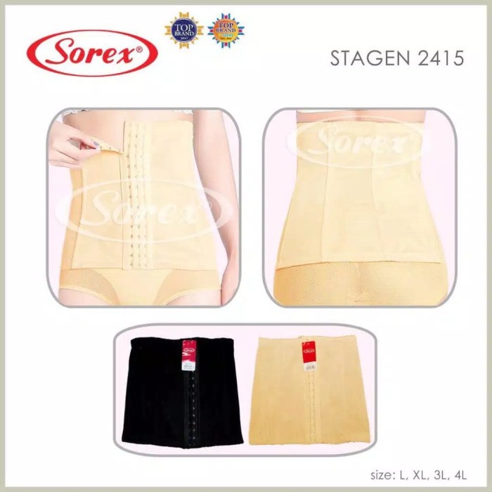 Korset korset stagen sorex 2415(E0B5) Korset 3 in 1 Korset Melahirkan BISA COD Korset Pelangsing Per