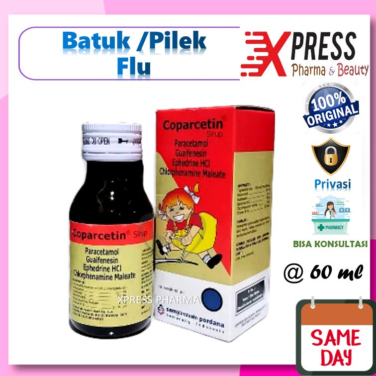 XPRESS  Coparcetin Kid SIRUP 60 ml Flu Batuk Pilek Kids Syrup Coparcetine Koparcetin Koparcetine Cop
