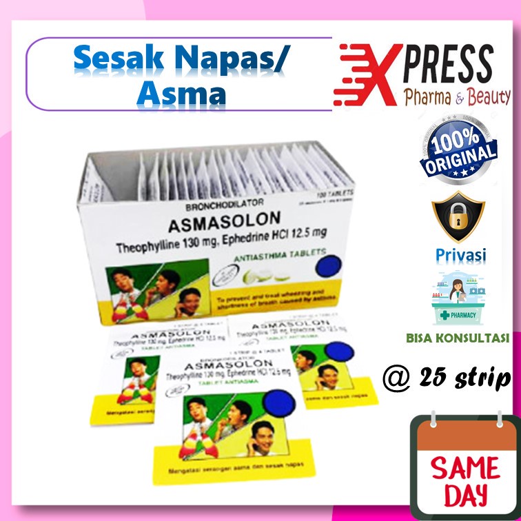 XPRESS   ASMASOLON DUS Obat Sesak Napas Asma Solon Box Dos Asthma Asthma Solon