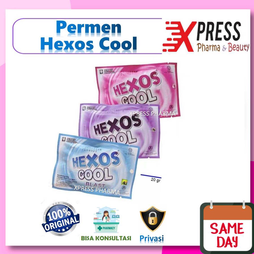⚡XPRESS⚡ Permen Hexos Cool Pelega Tenggorokan