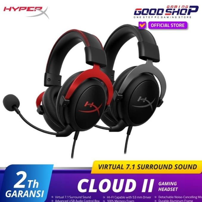 HyperX Cloud 2 Grey Black Gaming Headset