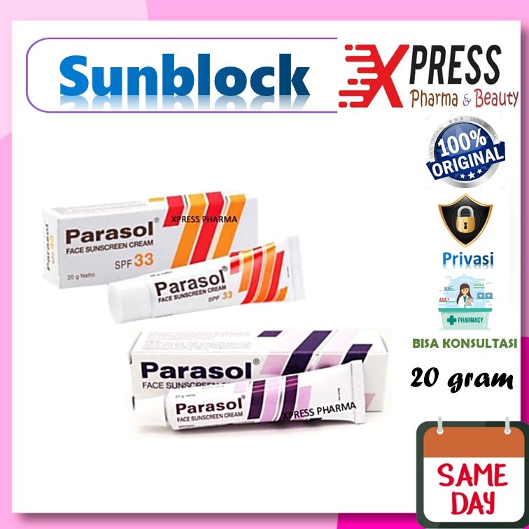 XPRESS  Parasol SPF 33 20 gr Cream Sunblock Sunscreen Sun Block Screen