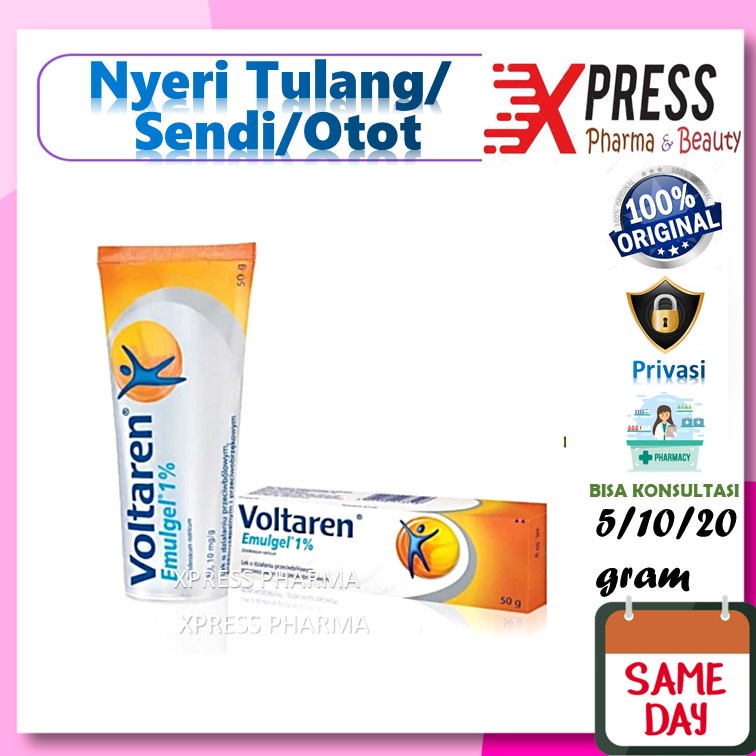 ⚡XPRESS⚡ VOLTAREN Gel Emulgel Salep Counterpain 5 10 20 gram Natrium Sodium diklofenak Cream