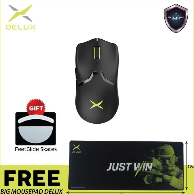 DELUX M800 PRO Wireless Gaming Mouse with PAW 3370 Sensor