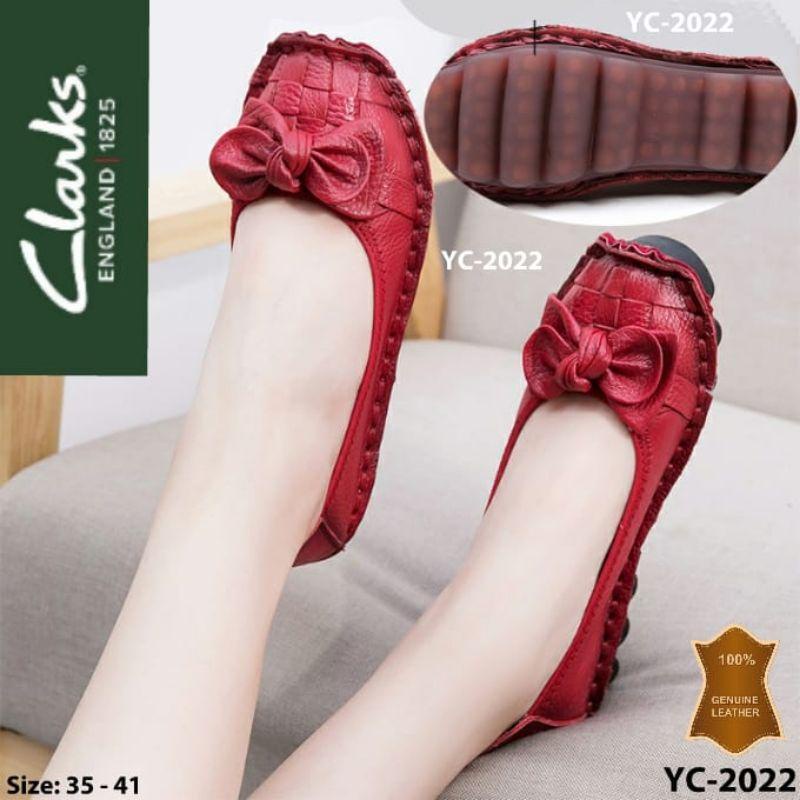 SEPATU CLARKS YC-2022 LITTLE BOW FLAT