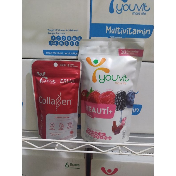 Youvit Beauti+ 30 Gummies & Collagen 14 Gummies
