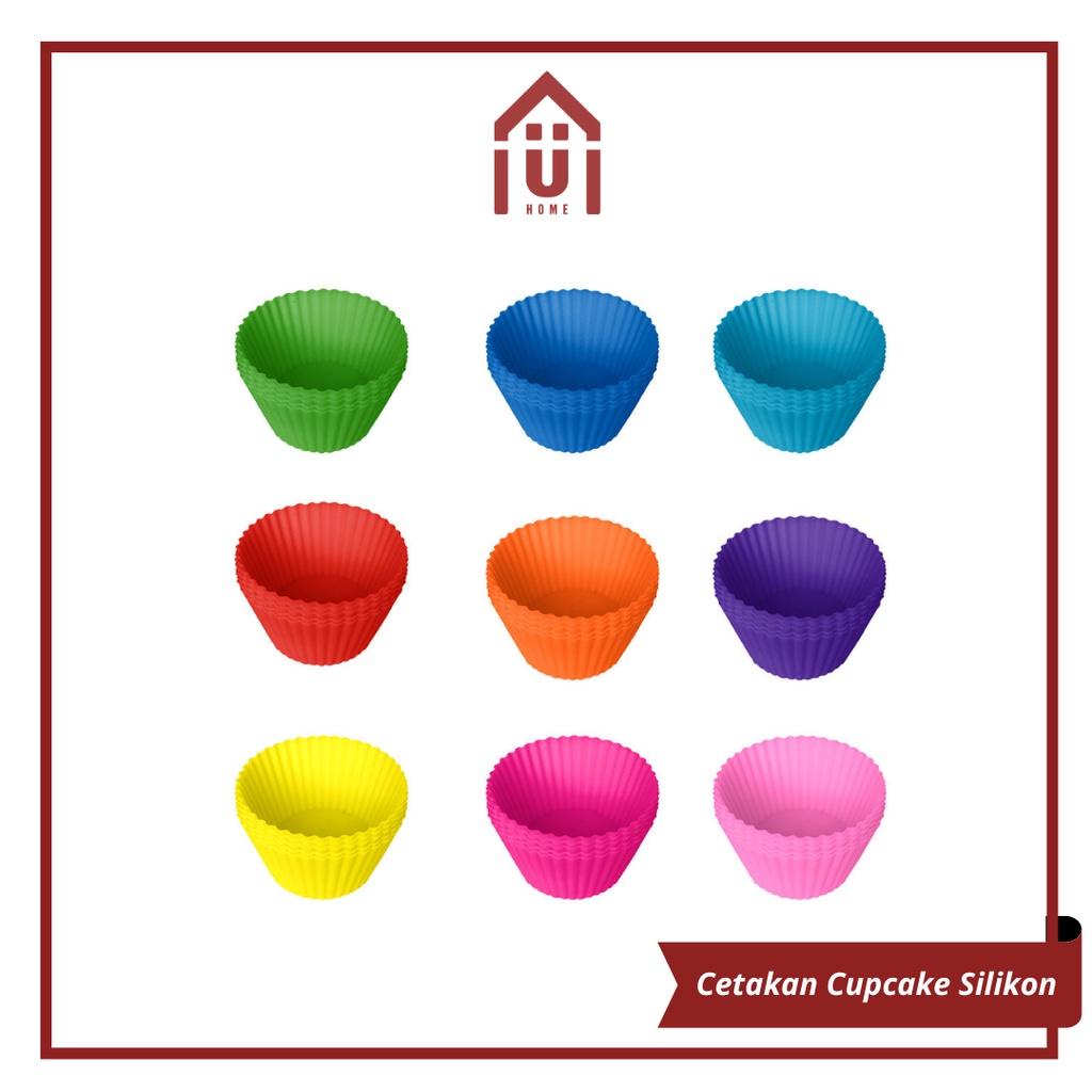 UNISO - CETAKAN PUDING KUE COKLAT SILIKON BULAT CUPCAKE MUFFIN CUP CAKE BULAT TALAM | CETAKAN SILIKO