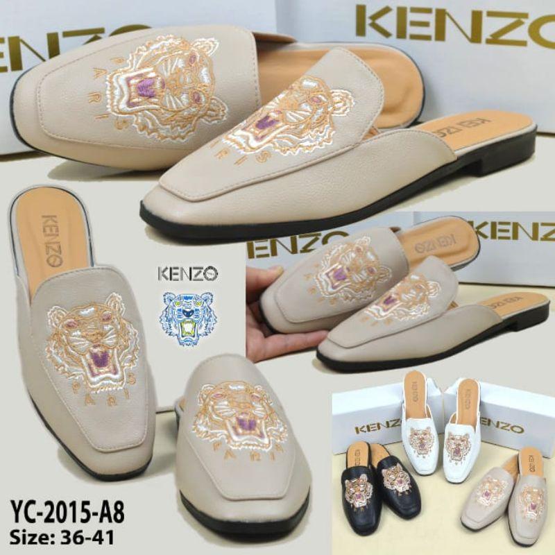 SANDAL KZO YC-2015-A8 MULE SANDAL WANITA FLAT