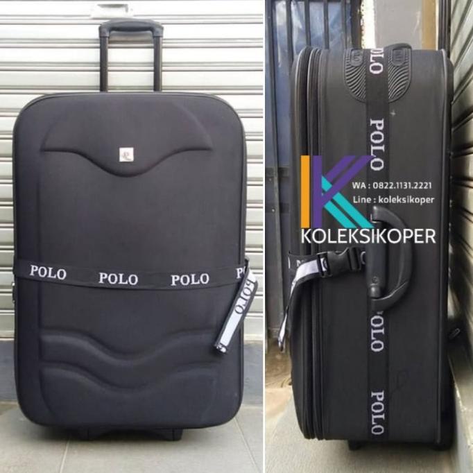 Tas Koper Kanvas Polo Classic Original Roda 2 ukuran besar 28 inch