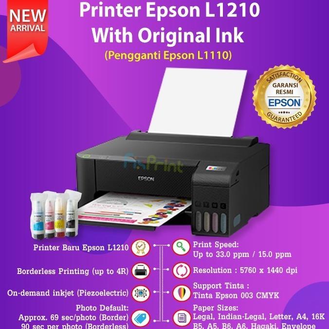 Printer Epson L1210 L-1210 L 1210 pengganti L1110 L-1110 L 1110 RESMI