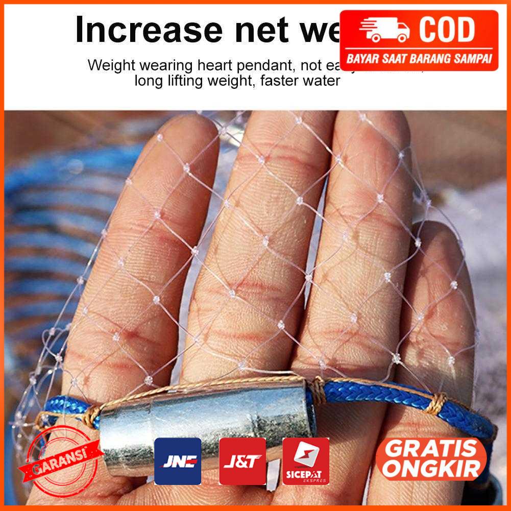 Jaring Pancing Ikan Lempar 6 meter