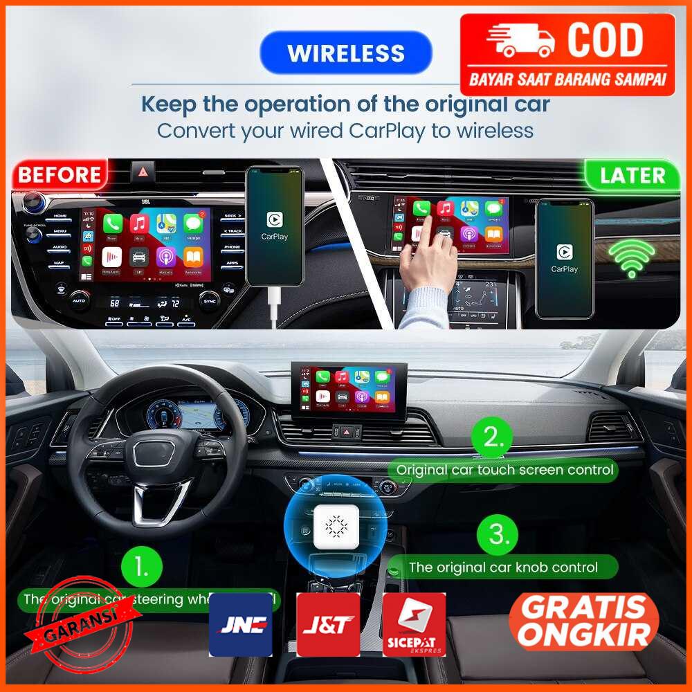 Wireless CarPlay Dongle Adapter Bluetooth Head Unit CPC200-U2W
