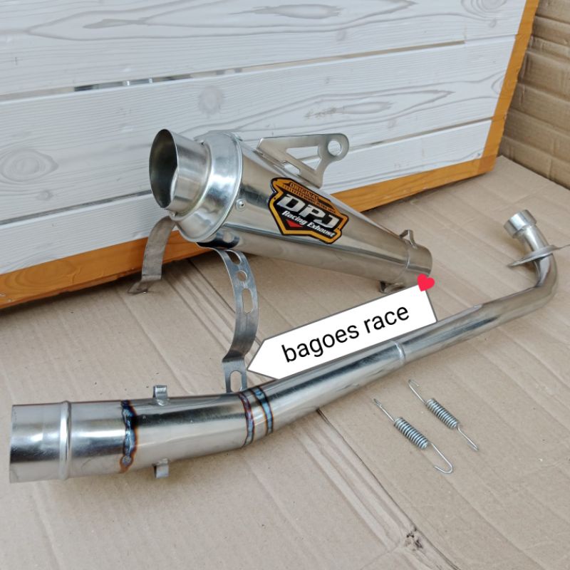 knalpot recing DPJ Supra x Supra fit new Supra x125 karisma Revo jupiter