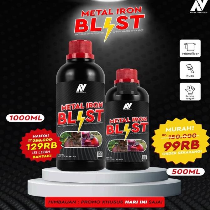 Aveon Rust Blast / Metal Iron Blast_Pembersih Kerak Karat Pada Mobil &