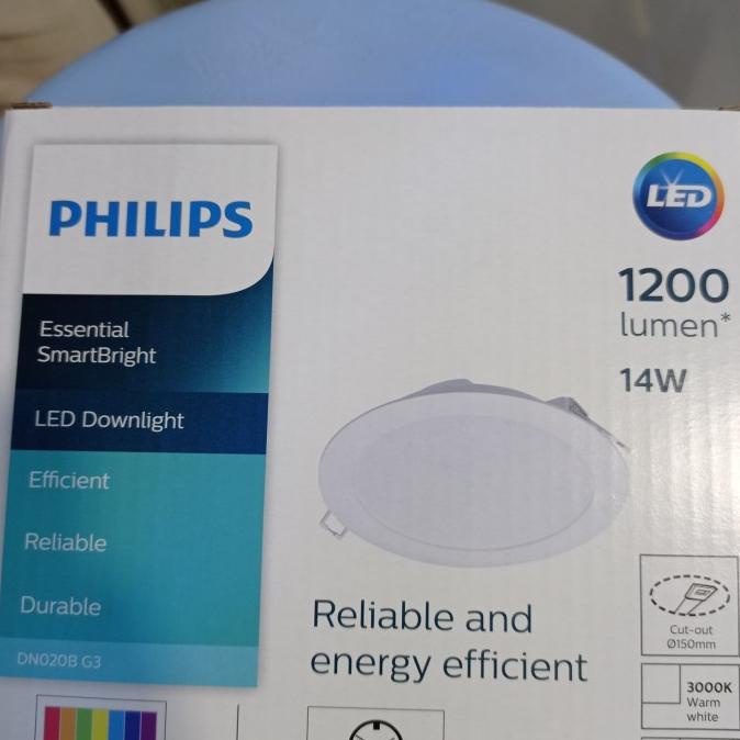 Lampu Downlight Panel LED Philips 15 Watt DN020B