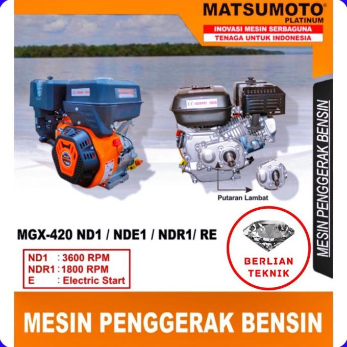Mesin Penggerak Bensin Engine Gasoline Matsumoto MGX 420/18 HP Lambat