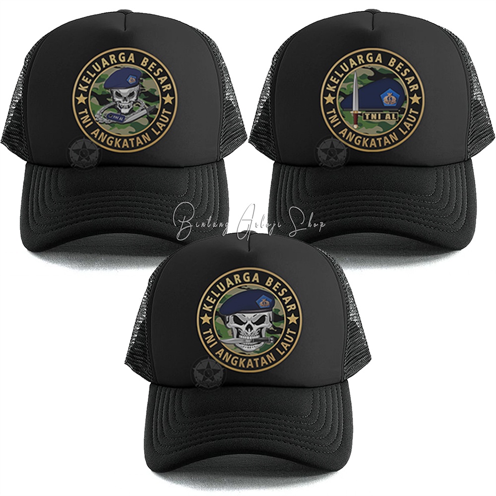 Topi Skull Keluarga Besar TNI-AL Istimewa &amp; Murmer