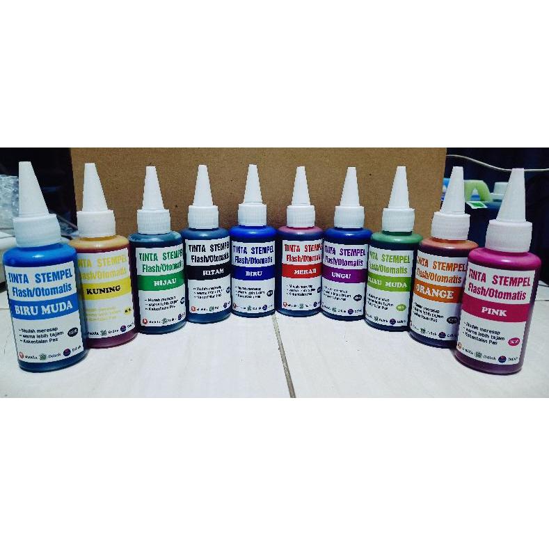 

→ TINTA STEMPEL WARNA/FLASH 100ML ALL VARIANT WARNA BEST QUALITY →Big Sale