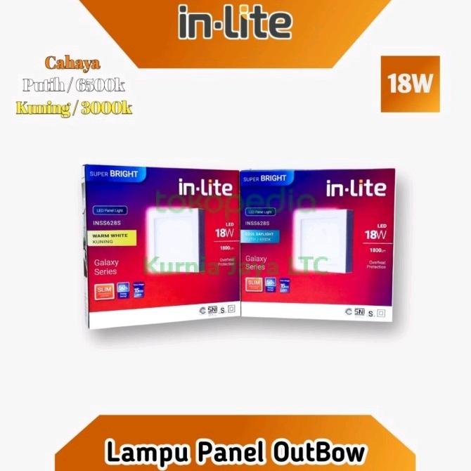 INLITE Downlight Panel Light LED 18W Outbow Kotak INSS628S