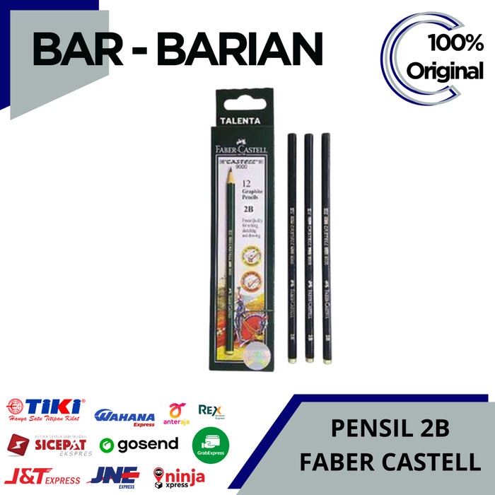 

TERMURAH PENSIL FABER CASTEL 2B UNTUK UJIAN ORIGINAL ( 1 LUSIN ) / PENSIL KAYU /ALAT TULIS