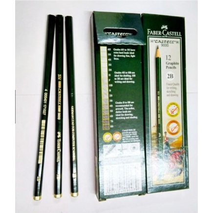 

BAYAR DITEMPAT Pensil 2B Faber Castell "Castell 9000" Isi 12 batang /ALAT TULIS AESTHETIC/ALAT TULIS