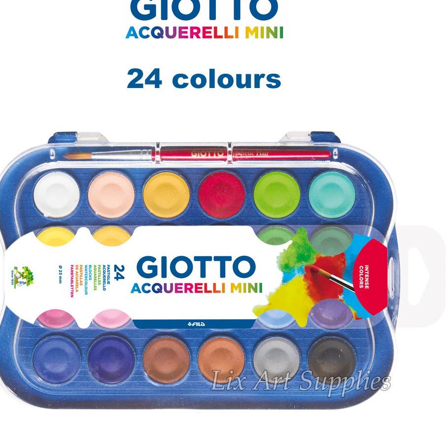 

Lebih Hemat Giotto Acquerelli Mini Watercolor Set 24 / Cat Air Giotto Watercolor Mini 24
