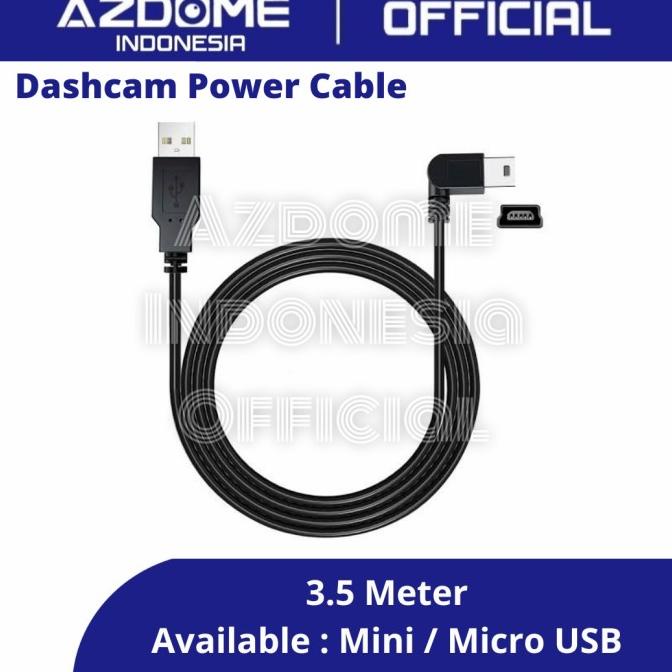 Kabel Micro / Mini USB 3.5M Untuk Dashcam / HP / CCTV