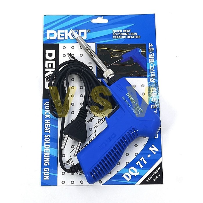 Terlaris Dekko Solder Pistol 20-200 Watt / Solderan / Alat Solder