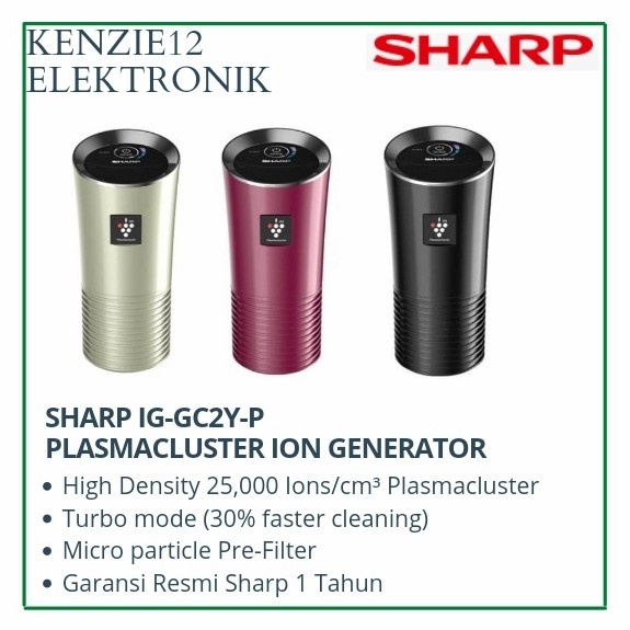 CAR AIR PURIFIER SHARP IG GC2Y AIR PURIFIER MOBIL PLASMACLUSTER