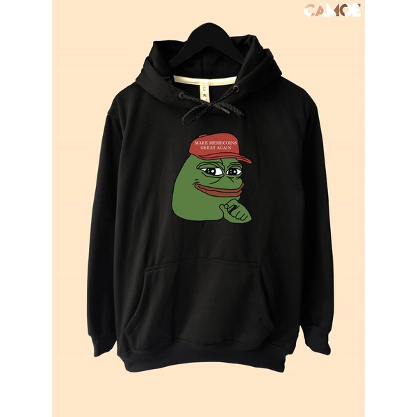 Jaket Hoodie pepe Memecoins The Frog
