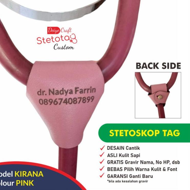 

Kejar Diskon STETOTAG Name Tag Stetoskop GRATIS Gravir Nama (Model KIRANA)